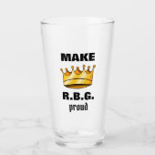 RBG Proud Ruth Bader Ginsburg Beer Pint Glas (Vorderseite)