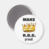 RBG Proud Ruth Bader Ginsburg Magnet (Vorderseite/Rückseite)