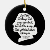 RBG Quotes, Ginsburg Zitat, Ruth Bader Ginsburg Keramik Ornament (Vorne)