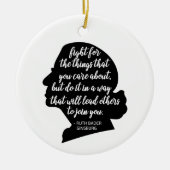 RBG Quotes, Ginsburg Zitat, Ruth Bader Ginsburg Keramik Ornament (Vorne)