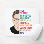 Rbg Quotes, Kämpfe um die Dinge, die dir wichtig s Mousepad (Mit Mouse)