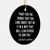 RBG Quotes, RBG, Ruth Bader, Ruth Bader Ginsburg Keramik Ornament (Rechts)