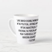 Rbg Quotes, Rbg Tasse, Ruth Bader Ginsburg Milchtasse (Linke Ecke)