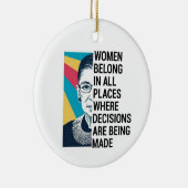 Rbg Quotes, Ruth Bader Ginsburg Zitat Keramik Ornament (Rechts)