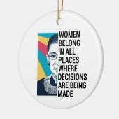Rbg Quotes, Ruth Bader Ginsburg Zitat Keramik Ornament (Links)
