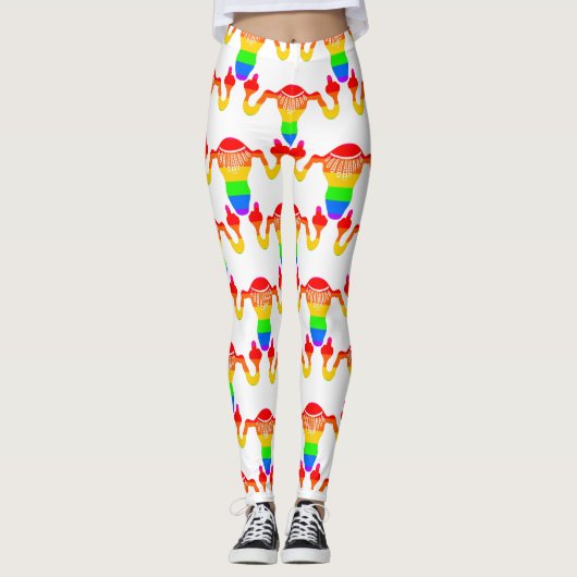 RBG Rainbow Uterus  Leggings (Vorderseite)