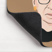 RBG, RBG-Zitat, Frauen gehören in alle Bereiche Mousepad (Ecke)