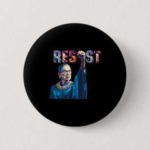 Rbg Resist Feminist Funny Zitat Button
