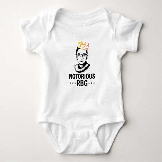 RBG Ruth Bader Ginsburg Baby Strampler (Vorderseite)