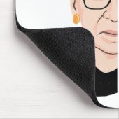 RBG Ruth Bader Ginsburg fragil wie eine Blume Mousepad (Ecke)