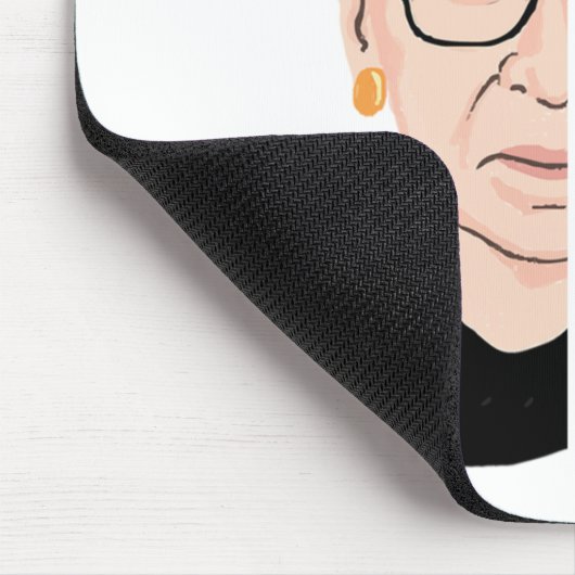 RBG Ruth Bader Ginsburg fragil wie eine Blume Mousepad (Ecke)