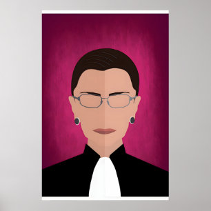 RBG (Ruth Bader Ginsburg) Icon Druck - Nur Druck 1 Poster