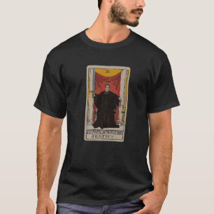 RBG Ruth Bader Ginsburg Justice Tarot Card 11 Retr T-Shirt