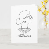 RBG Ruth Bader Ginsburg Karte (Gelbe Blume)