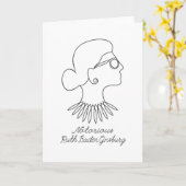 RBG Ruth Bader Ginsburg Karte (Gelbe Blume)