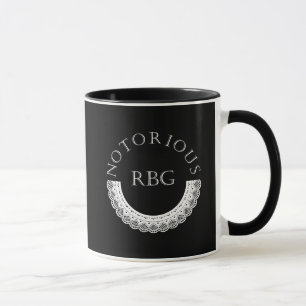 RBG Ruth Bader Ginsburg Lace Collar Tasse
