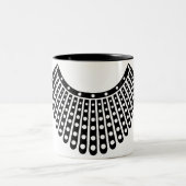 RBG, Ruth Bader Ginsburg, RBG Collar Zweifarbige Tasse (Mittel)