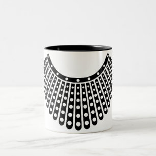 RBG, Ruth Bader Ginsburg, RBG Collar Zweifarbige Tasse