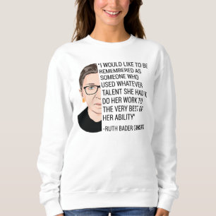 RBG Ruth Bader Ginsburg Tribut RIP Sweatshirt