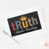 RBG - Ruth Bader Ginsburg Truth Crown Rechteckiger Aufkleber (Umschlag)