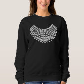 RBG Ruth Bader Ginsburg Verleger Collar Sweatshirt (Vorderseite)
