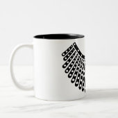 RBG Ruth Bader Ginsburg Verleger Collar Zweifarbige Tasse (Links)