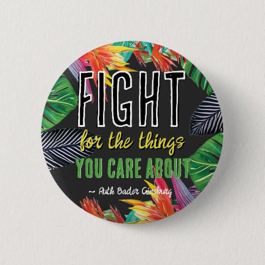 RBG Ruth Bader Ginsburg zitiert feministische Libe Button (Vorderseite)