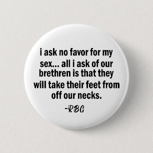 RBG, Ruth Badger Ginsburg, starke Frau Button
