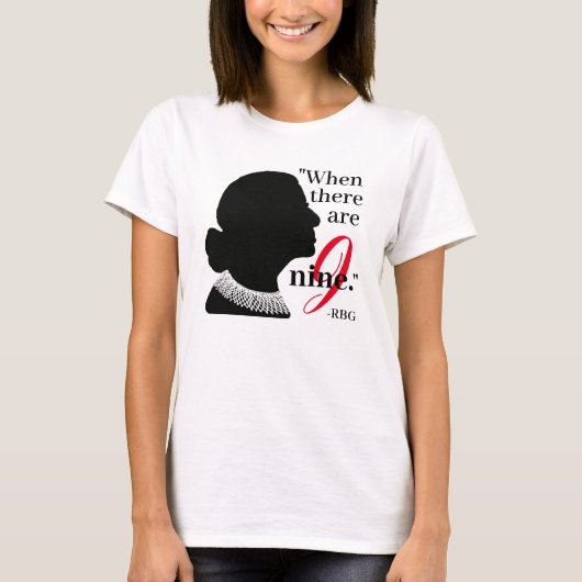 RBG-Silhouette bei neun Angeboten T-Shirt (Vorderseite)