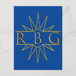 Rbg Sweat Golden Design Postkarte