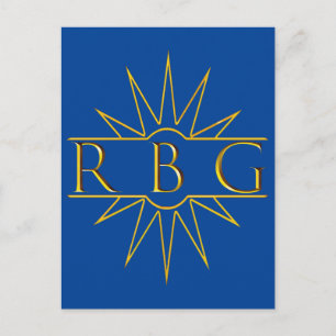 Rbg Sweat Golden Design Postkarte