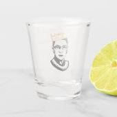 RBG Tasse, Ruth Bader Tasse, Ruth Bader Ginsburg Schnapsglas (Rückseite)