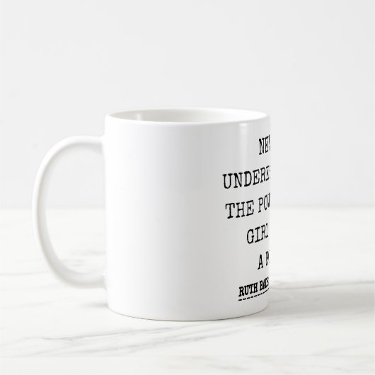 RBG, unterschätzen niemals den Power eines Mädchen Kaffeetasse (Links)