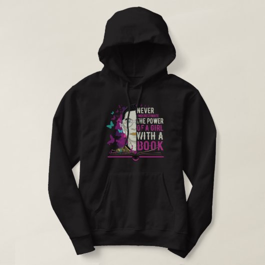 RBG - Unterschätzen Sie niemals ein Mädchen mit ei Hoodie (Design vorne)