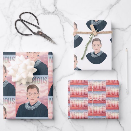 RBG-Wrapping Paper Geschenkpapier Set (Vorderseite)
