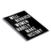 RBG-Zitat: Gut benützte Frauen machen selten Gesch Notizblock (Rechte Seite)