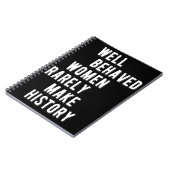 RBG-Zitat: Gut benützte Frauen machen selten Gesch Notizblock (Linke Seite)