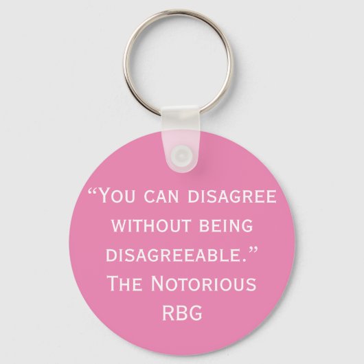 RBG-Zitat Schlüsselanhänger (Vorderseite)