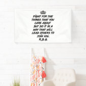 RBG-Zitate, Kampf um die Dinge, die Ihnen wichtig  Banner (Insitu)