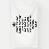 RBG-Zitate, Kampf um die Dinge, die Ihnen wichtig Banner (Vertikal)