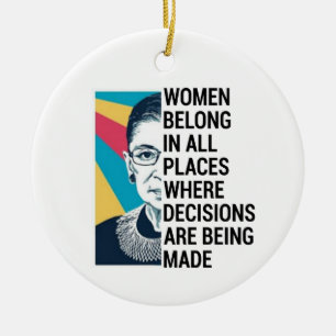Rbg Zitate, Ruth Bader Ginsburg Zitat Keramik Ornament