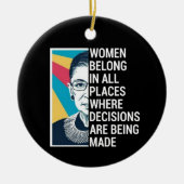 Rbg Zitate, Ruth Bader Ginsburg Zitat Keramik Ornament (Vorne)