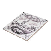 RBT11 Delft biblisches Mangan-rote Keramik-Fliese Fliese (Seite)