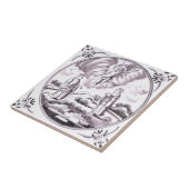 RBT14 Delft Biblical Blue oder Deep Red Keramik Ti Fliese (Seite)