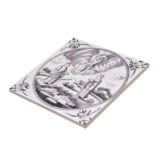 RBT14 Delft Biblical Blue oder Deep Red Keramik Ti Fliese (Seite)