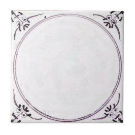 RBT18 Delft biblisches Mangan-rote Keramik-Fliese Fliese