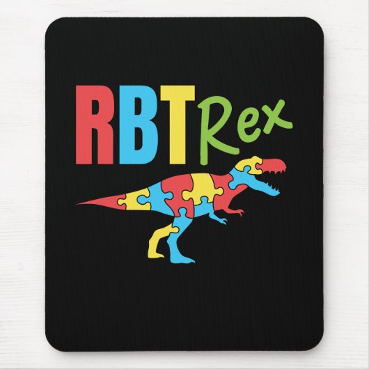 RBT Rex registrierter Verhaltenstherapeut Mousepad (Vorne)