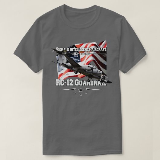 RC12 Guardrail signalisiert intelligente Flugzeuge T-Shirt (Design vorne)
