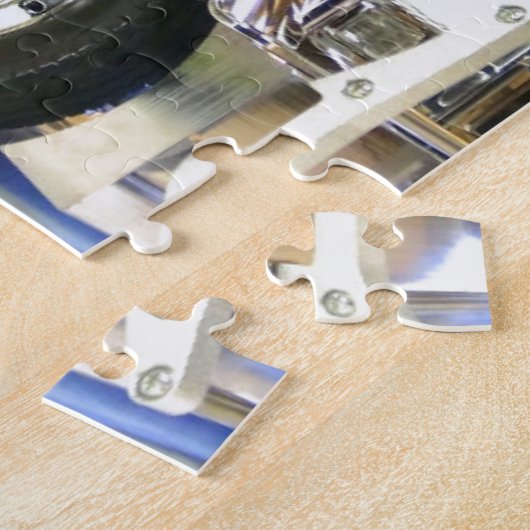 RC ABENTEUER - Chrom-Schlepper-halb LKW Puzzle (Seite)