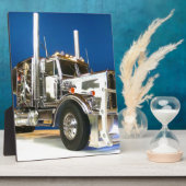 RC ADVENTURES - Chrome Hauler Semi Truck Fotoplatte (Seite)